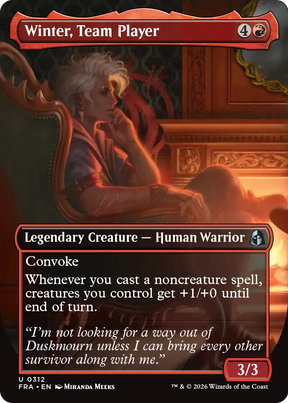 Magic: The Gathering - Winter, Team Player Foil - Reality Fracture