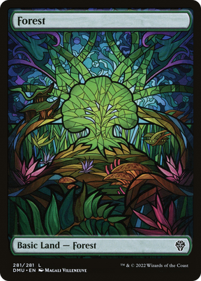 Magic: The Gathering - Forest #281 Foil - Dominaria United