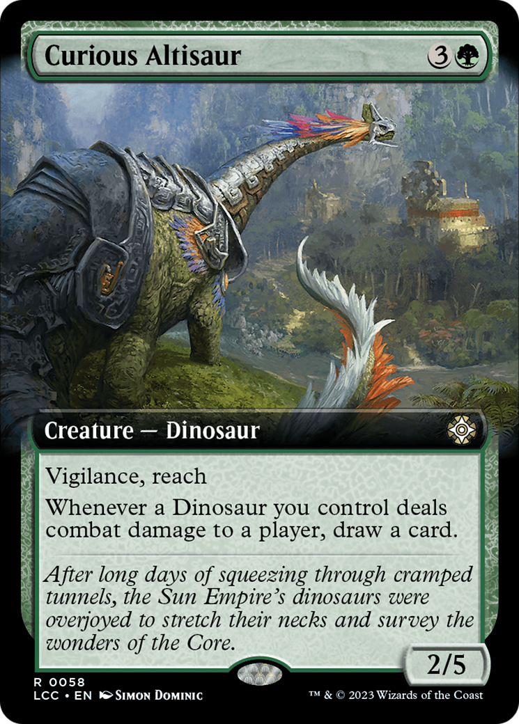 Magic: The Gathering - Curious Altisaur Foil - The Lost Caverns of Ixalan Commander