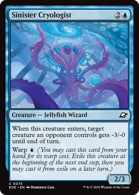 Magic: The Gathering - Sinister Cryologist Foil - Edge of Eternities