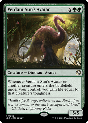 Magic: The Gathering - Verdant Sun's Avatar - The Lost Caverns of Ixalan Commander