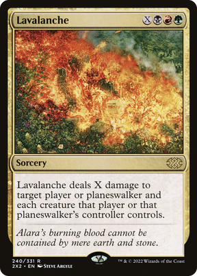 Magic: The Gathering - Lavalanche Foil - Double Masters 2022