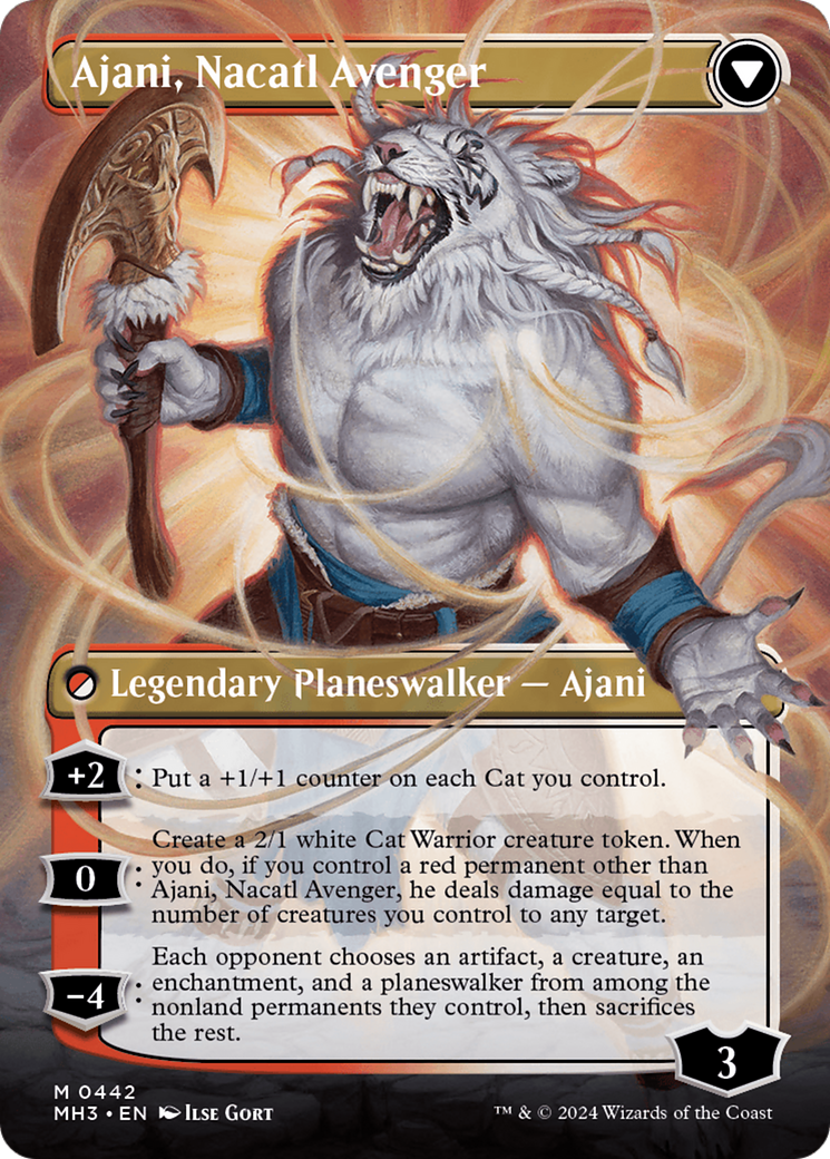 Magic: The Gathering - Ajani, Nacatl Pariah // Ajani, Nacatl Avenger Foil - Modern Horizons 3