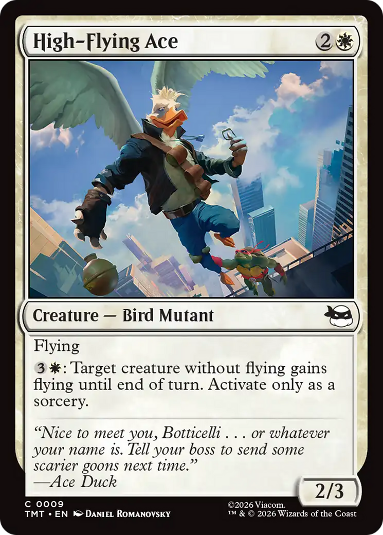 Magic: The Gathering - High-Flying Ace Foil - Teenage Mutant Ninja Turtles