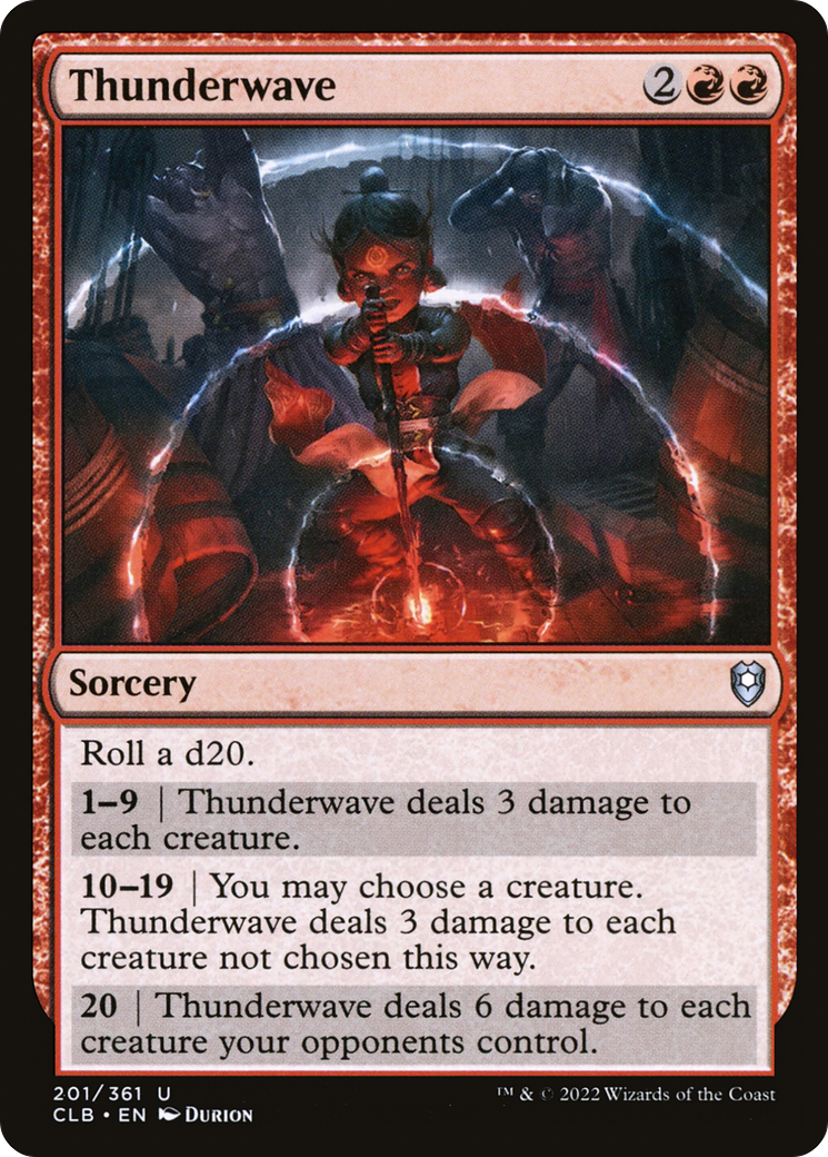 Magic: The Gathering - Thunderwave - Commander Legends: Battle for Baldur's Gate