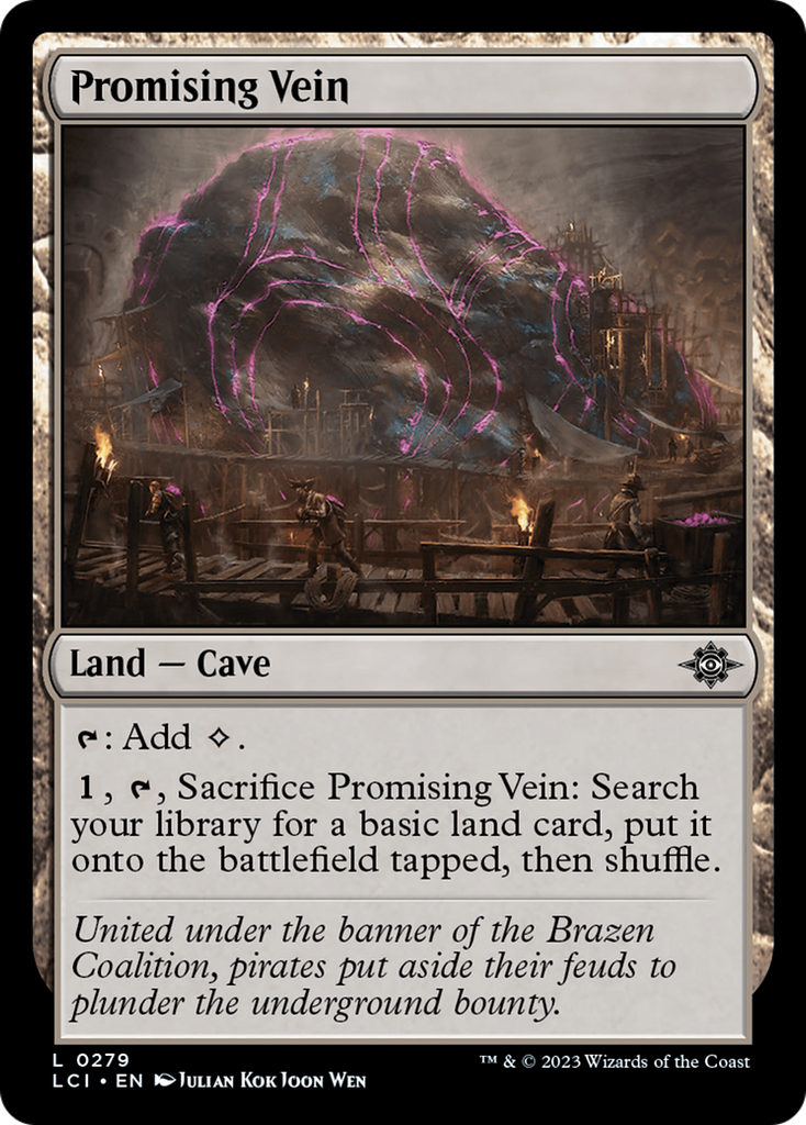 Magic: The Gathering - Promising Vein Foil - The Lost Caverns of Ixalan