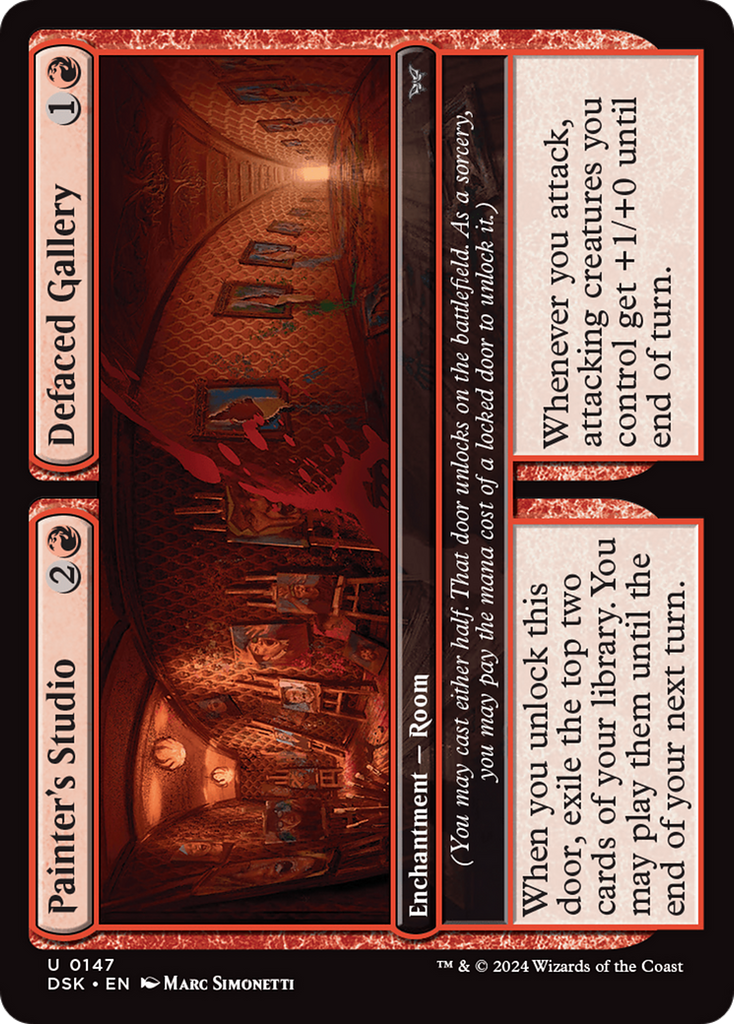 Magic: The Gathering - Painter's Studio // Defaced Gallery - Duskmourn: House of Horror