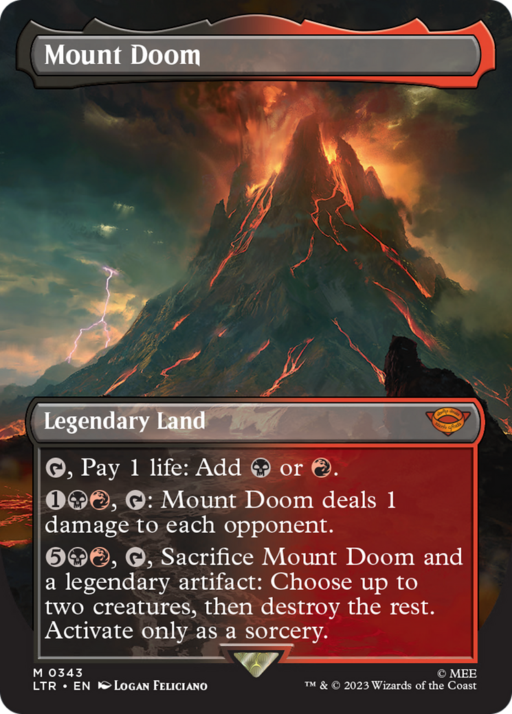 Magic: The Gathering - Mount Doom Foil - The Lord of the Rings: Tales of Middle-earth
