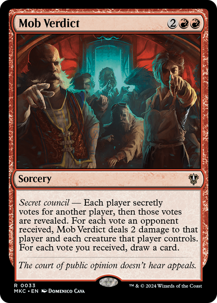 Magic: The Gathering - Mob Verdict - Murders at Karlov Manor Commander