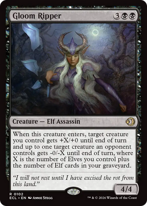 Magic: The Gathering - Gloom Ripper Foil - Lorwyn Eclipsed