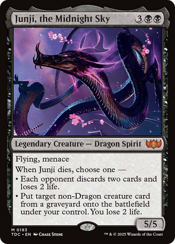 Magic: The Gathering - Junji, the Midnight Sky - Tarkir: Dragonstorm Commander