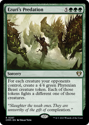Magic: The Gathering - Ezuri's Predation Foil - Commander Masters