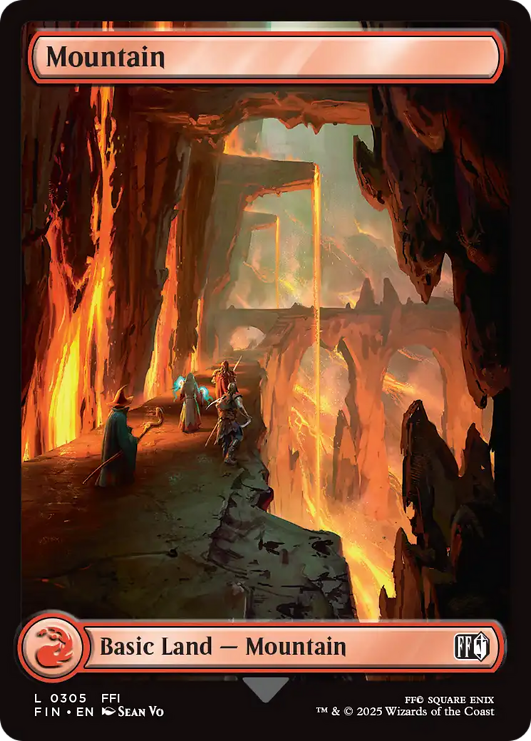 Magic: The Gathering - Mountain #305 Foil - Final Fantasy
