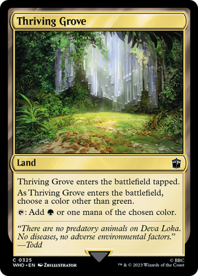 Magic: The Gathering - Thriving Grove Foil - Doctor Who