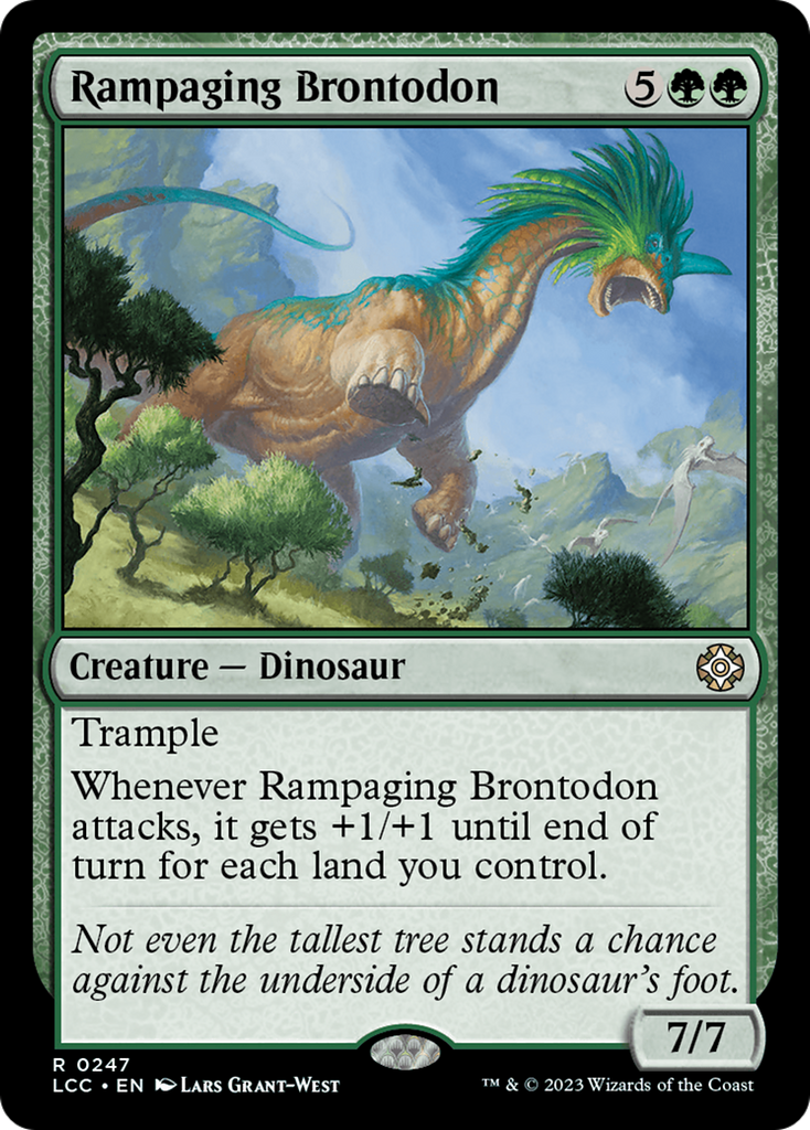 Magic: The Gathering - Rampaging Brontodon - The Lost Caverns of Ixalan Commander