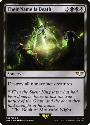 Magic: The Gathering - Their Name Is Death - Warhammer 40000 Commander