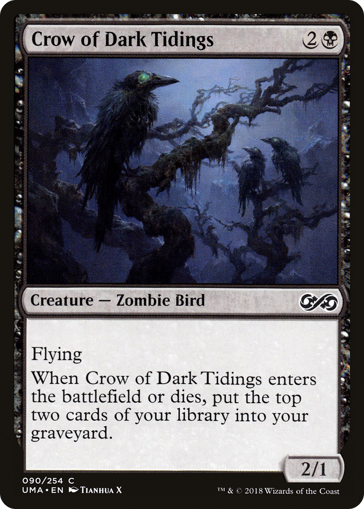 Magic: The Gathering - Crow of Dark Tidings Foil - Ultimate Masters