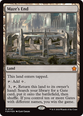Magic: The Gathering - Maze's End Foil - Foundations