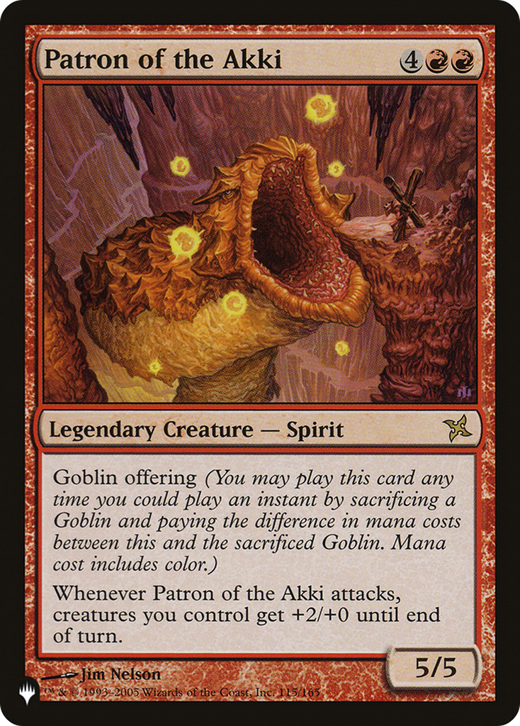 Magic: The Gathering - Patron of the Akki - The List