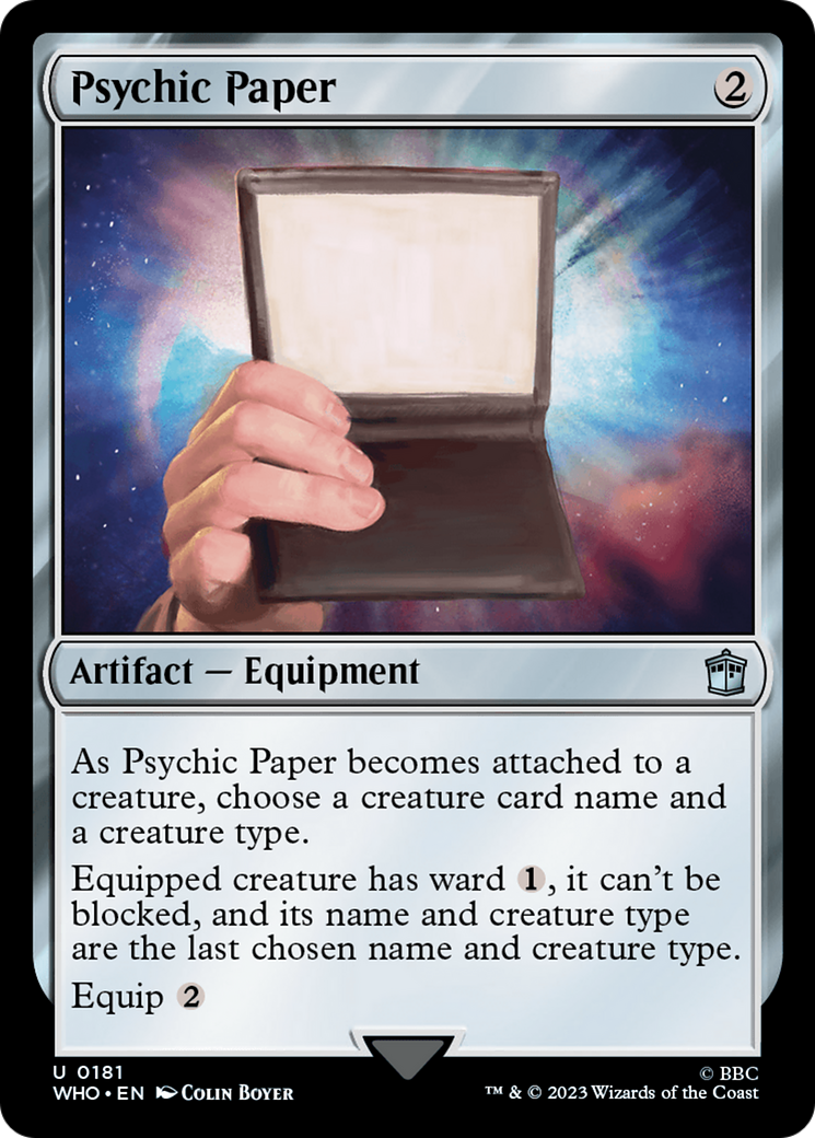 Magic: The Gathering - Psychic Paper Foil - Doctor Who