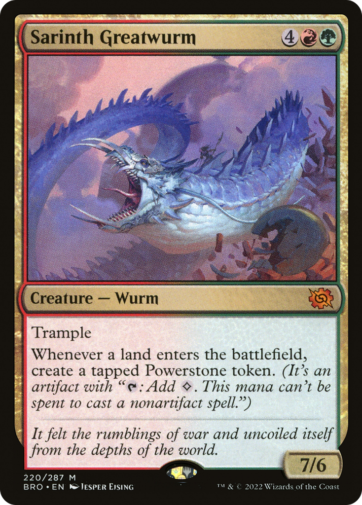 Magic: The Gathering - Sarinth Greatwurm - The Brothers' War