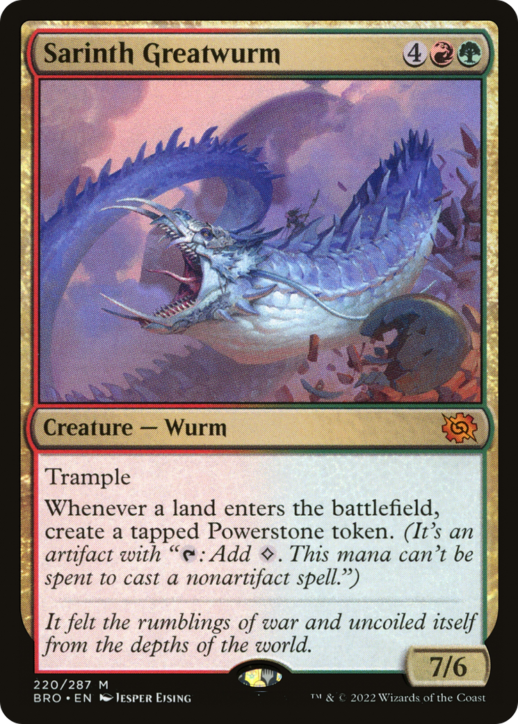 Magic: The Gathering - Sarinth Greatwurm Foil - The Brothers' War