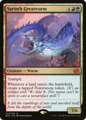 Magic: The Gathering - Sarinth Greatwurm Foil - The Brothers' War
