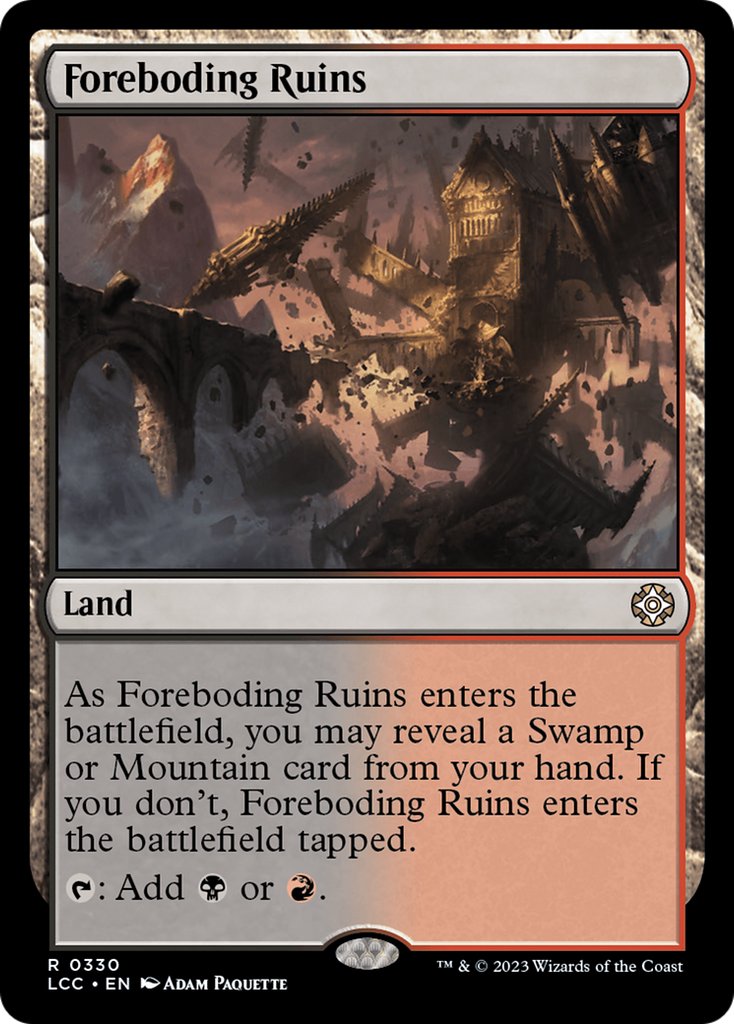 Magic: The Gathering - Foreboding Ruins - The Lost Caverns of Ixalan Commander