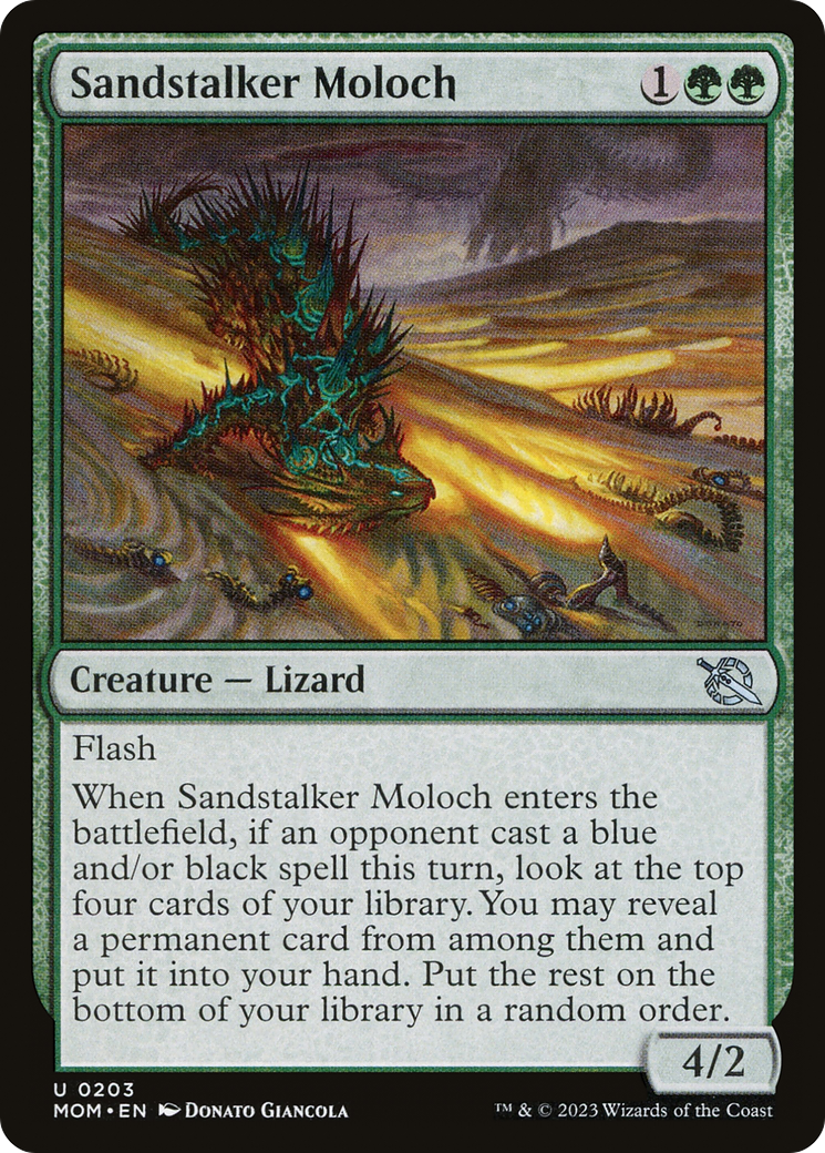 Magic: The Gathering - Sandstalker Moloch Foil - March of the Machine
