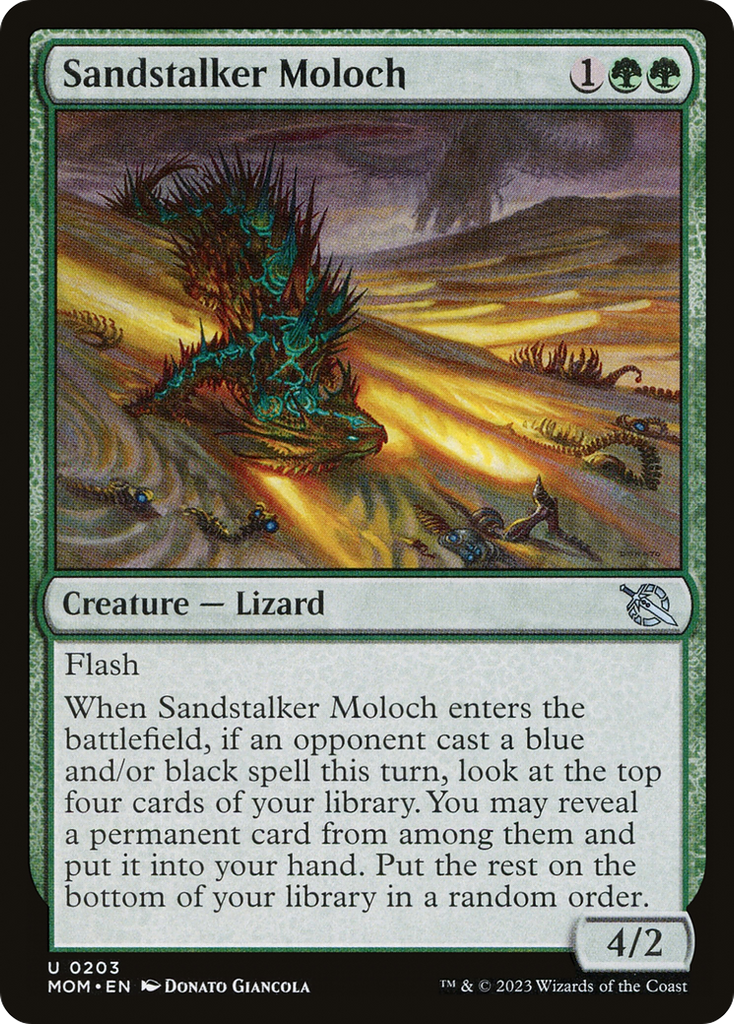 Magic: The Gathering - Sandstalker Moloch Foil - March of the Machine