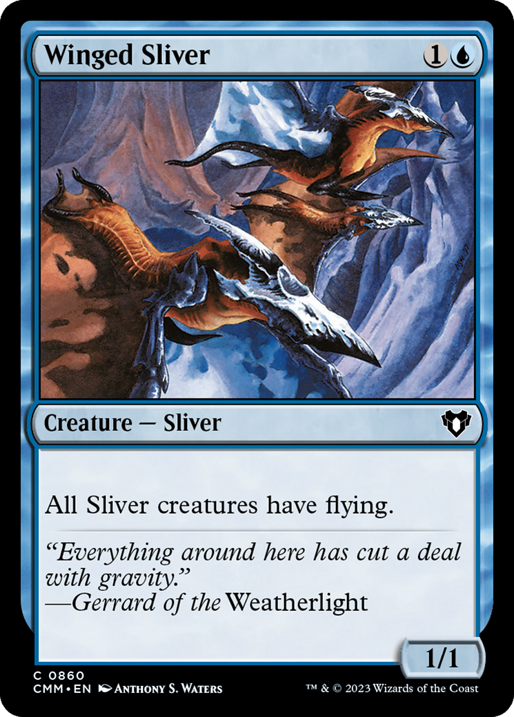 Magic: The Gathering - Winged Sliver - Commander Masters