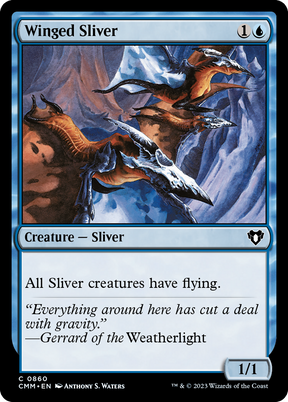 Magic: The Gathering - Winged Sliver - Commander Masters