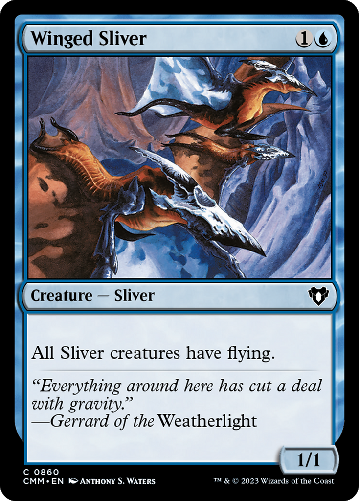 Magic: The Gathering - Winged Sliver - Commander Masters