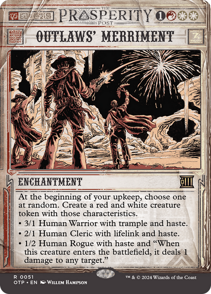 Magic: The Gathering - Outlaws' Merriment Foil - Breaking News