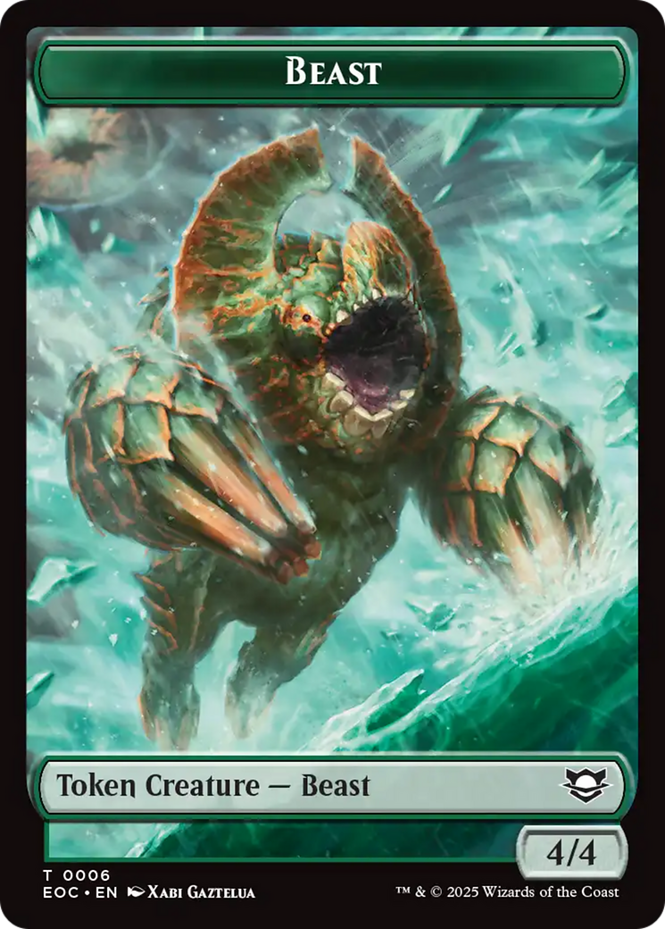 Magic: The Gathering - Beast Token - Edge of Eternities Commander Tokens