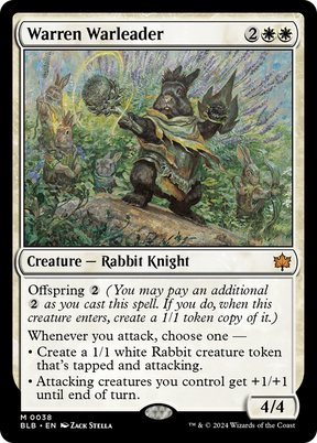 Magic: The Gathering - Warren Warleader Foil - Bloomburrow
