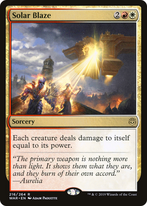 Magic: The Gathering - Solar Blaze Foil - War of the Spark