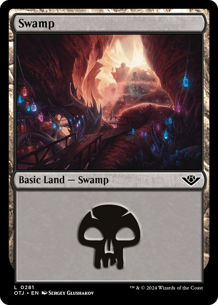 Magic: The Gathering - Swamp #281 Foil - Outlaws of Thunder Junction