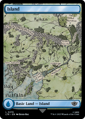 Magic: The Gathering - Island - The Lord of the Rings: Tales of Middle-earth