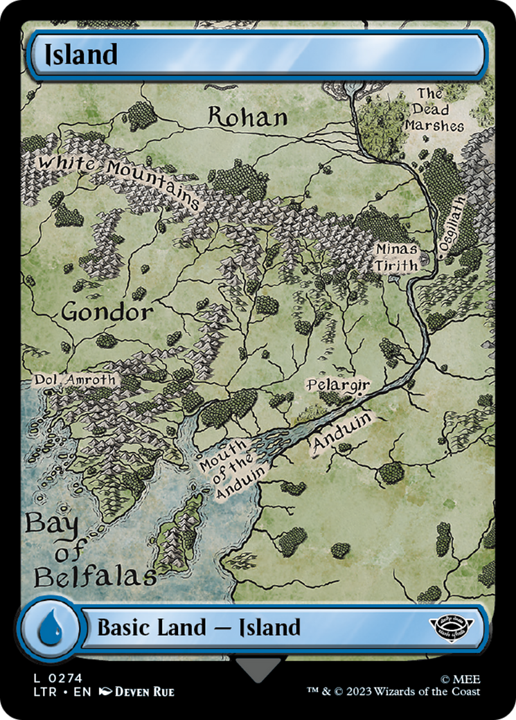 Magic: The Gathering - Island #274 Foil - The Lord of the Rings: Tales of Middle-earth