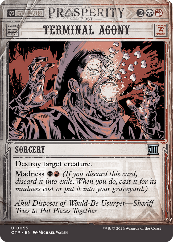 Magic: The Gathering - Terminal Agony Foil - Breaking News