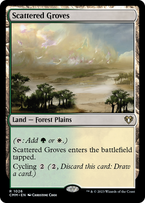 Magic: The Gathering - Scattered Groves - Commander Masters