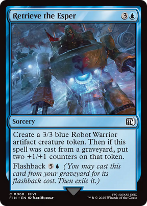 Magic: The Gathering - Retrieve the Esper Foil - Final Fantasy