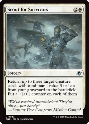 Magic: The Gathering - Scout for Survivors Foil - Edge of Eternities