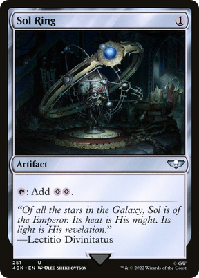 Magic: The Gathering - Sol Ring - Warhammer 40000 Commander