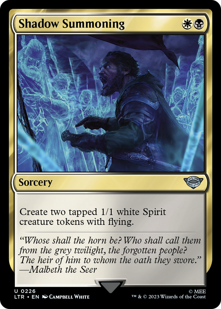 Magic: The Gathering - Shadow Summoning - The Lord of the Rings: Tales of Middle-earth