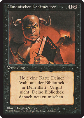Magic: The Gathering - Dämonischer Lehrmeister - Foreign Black Border