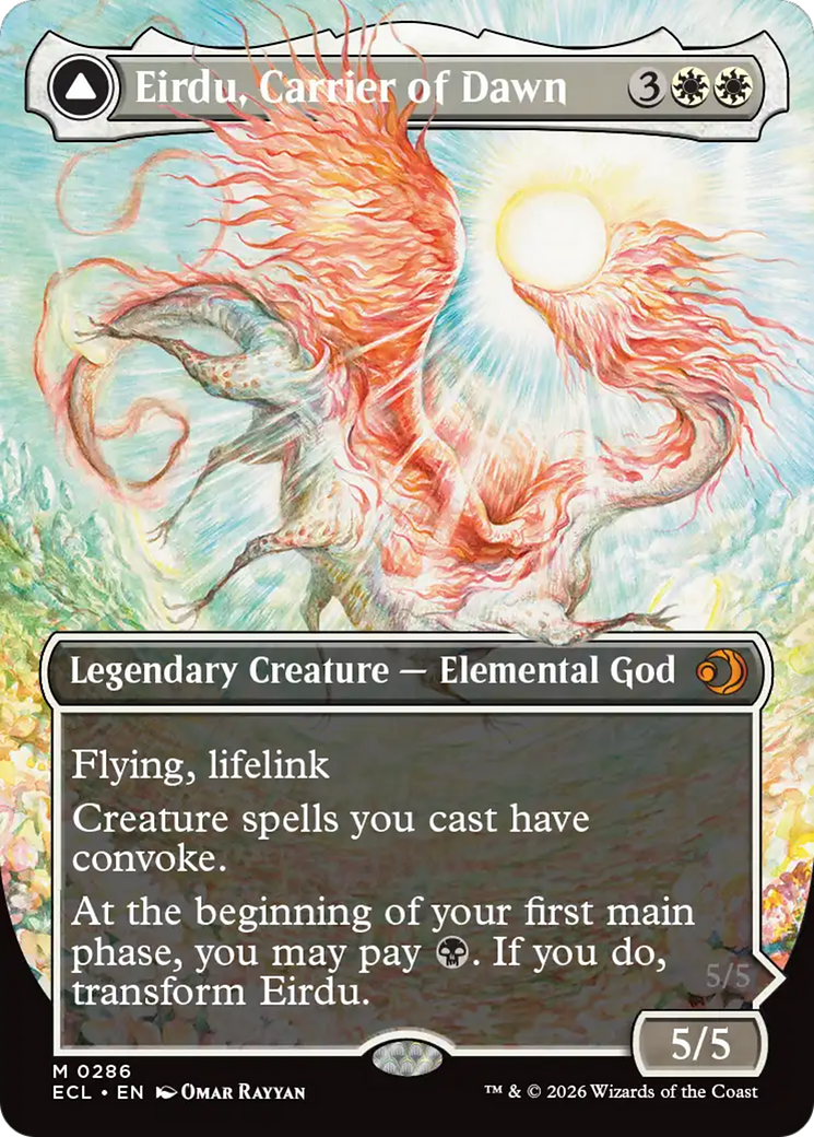 Magic: The Gathering - Eirdu, Carrier of Dawn // Isilu, Carrier of Twilight Foil - Lorwyn Eclipsed