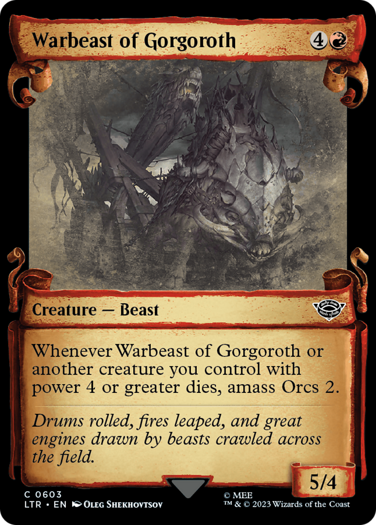 Magic: The Gathering - Warbeast of Gorgoroth Foil - The Lord of the Rings: Tales of Middle-earth
