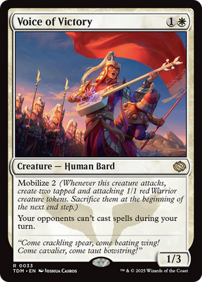Magic: The Gathering - Voice of Victory Foil - Tarkir: Dragonstorm